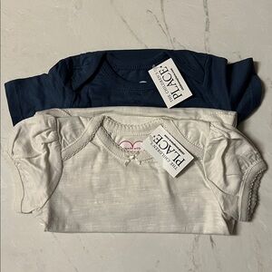NWT set of 2 baby onesies, Children’s Place 3/6 or 6/9 months